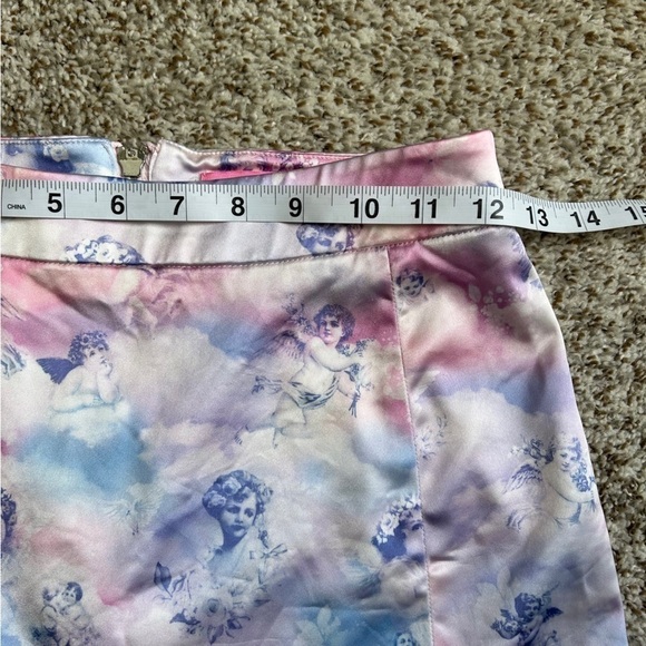 Sugar Thrillz Pink Blue Purple Pastel Angel A-Line Mini Skirt Casual Small - Picture 7 of 8